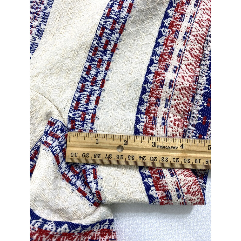Katherine Barclay Woven Shorts Womens Size 8 Blue Red Beige Boho Festival Hippie - Picture 7 of 7